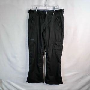 Four Square Snowboard Pants Black Insulated Nylon Women's Size Medium
